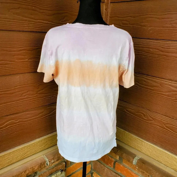 VS PINK 2019 Campus Embroidered Logo Pocket Tie-Dye T-Shirt Size Small - Picture 12 of 14